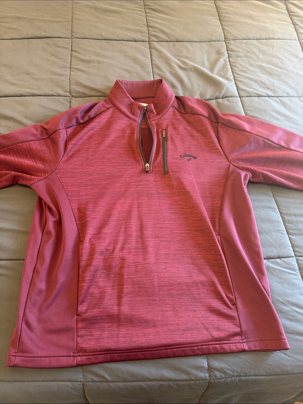 Callaway Men’s Maroon Quarter-Zip Jacket